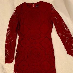 Long sleeve lace dress